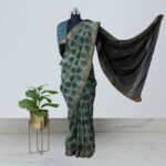 Maheshwrai Silk -Jahota Handblock Printed Saree